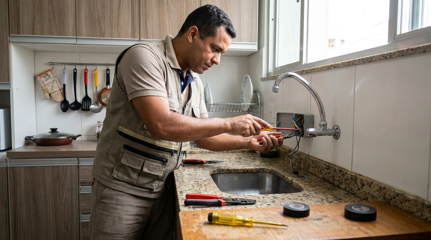Instalação em Cozinha ou Área Gourmet em São Bernardo do Campo‑SP